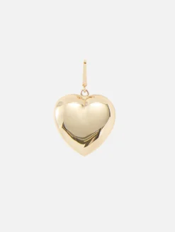 Large Puff Heart Charm