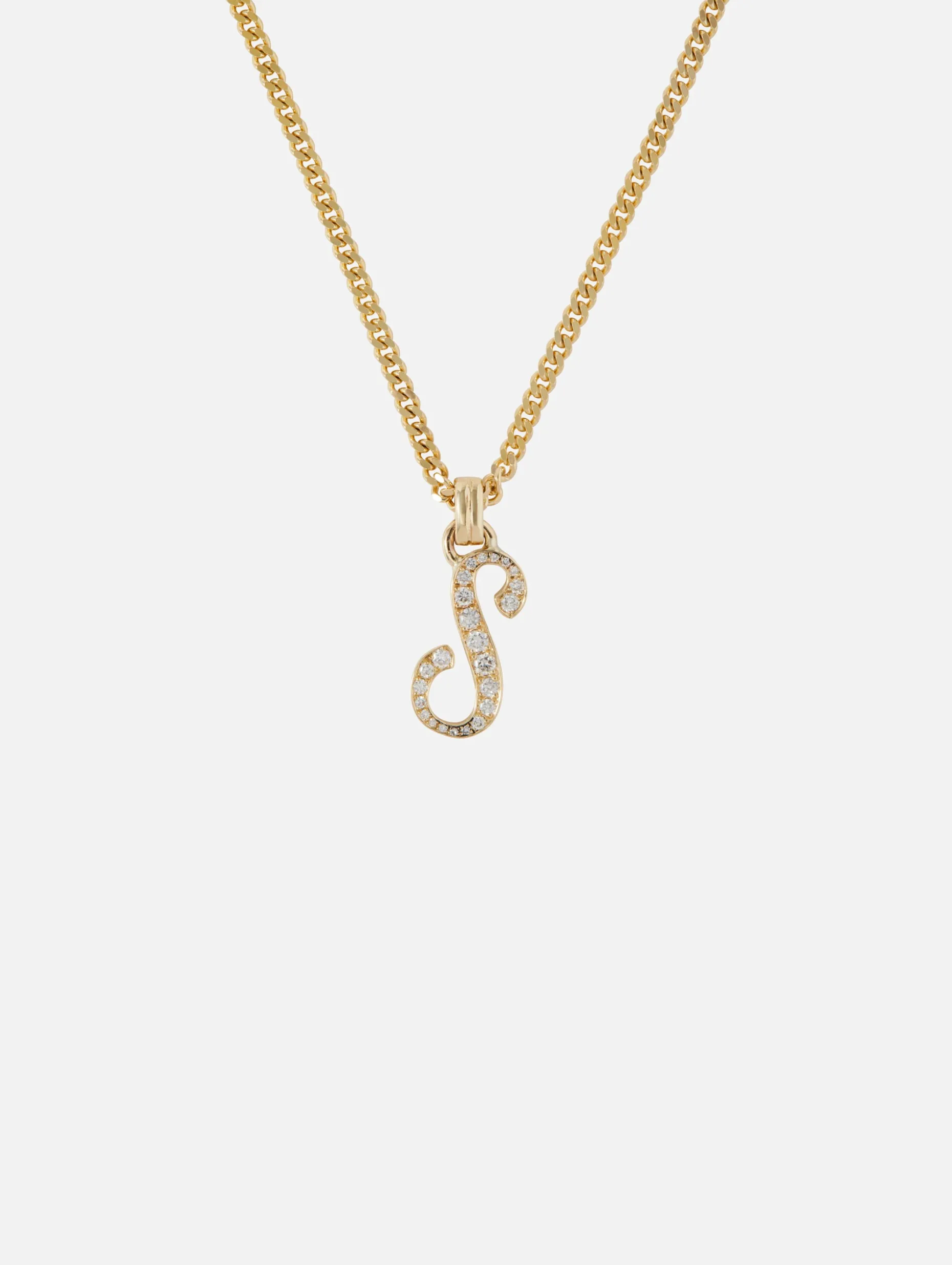 Large Single Initial La Firma Necklace S