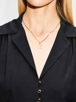 Large Single Initial La Firma Necklace S