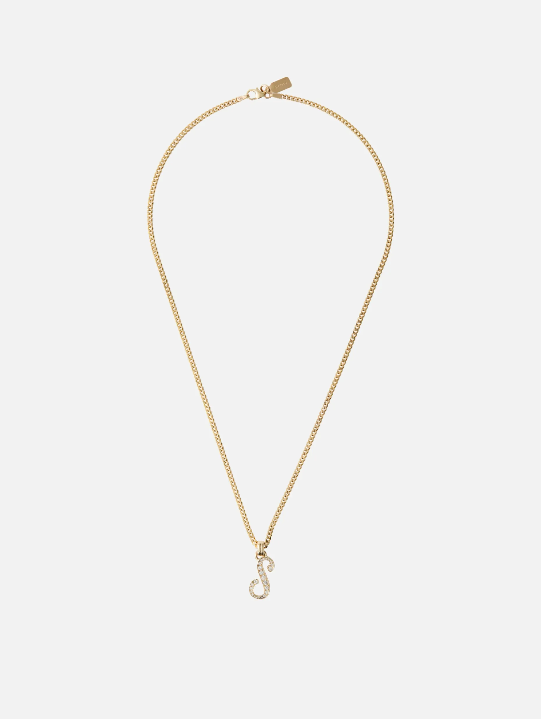 Large Single Initial La Firma Necklace S