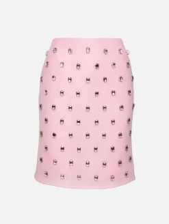 Leanne Embroidered Pencil Skirt