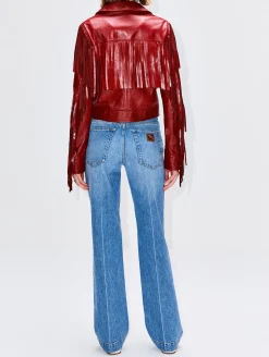 Leather Fringe Jacket