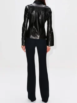 Leather Shirt Jacket