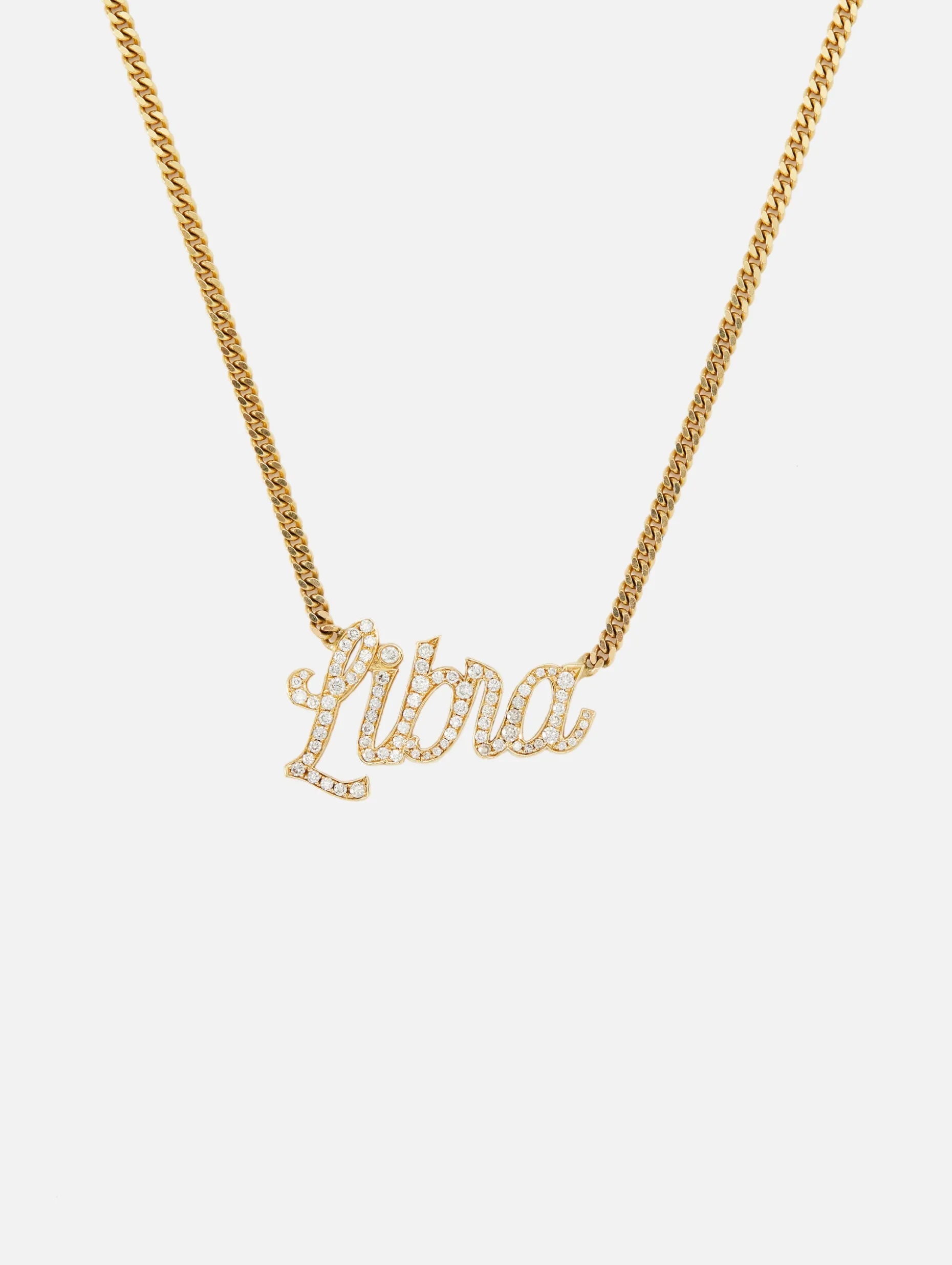 Libra Small La Firma Diamond Necklace