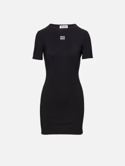 Logo Short Sleeve Mini Dress