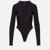 Long Sleeve Deep V Bodysuit