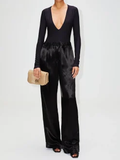 Long Sleeve Deep V Bodysuit