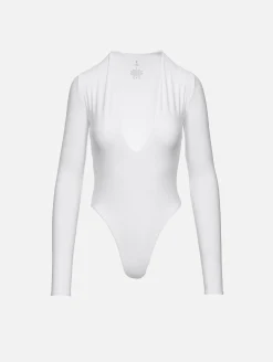 Long Sleeve Deep V Bodysuit