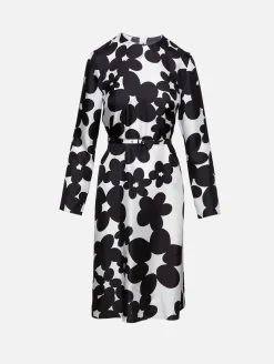 Long Sleeve Midi Floral Dress