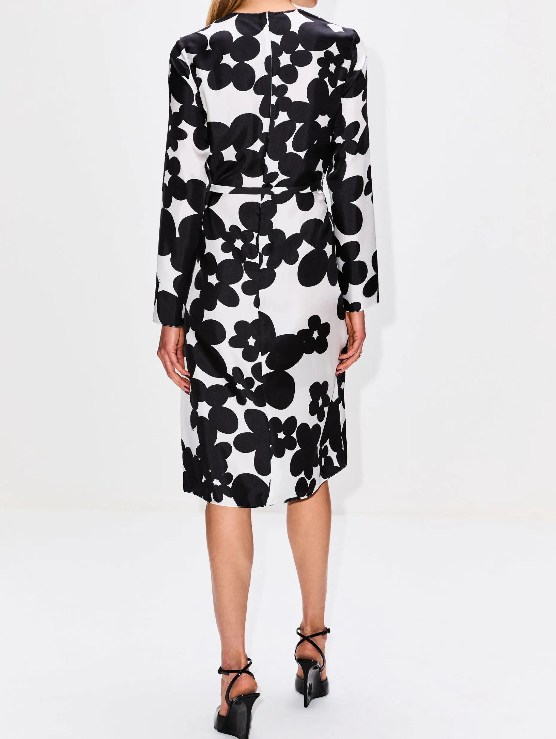 Long Sleeve Midi Floral Dress