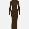 Long Sleeve Turtleneck Maxi Dress
