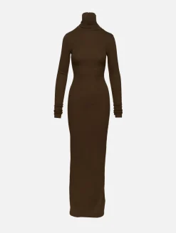 Long Sleeve Turtleneck Maxi Dress