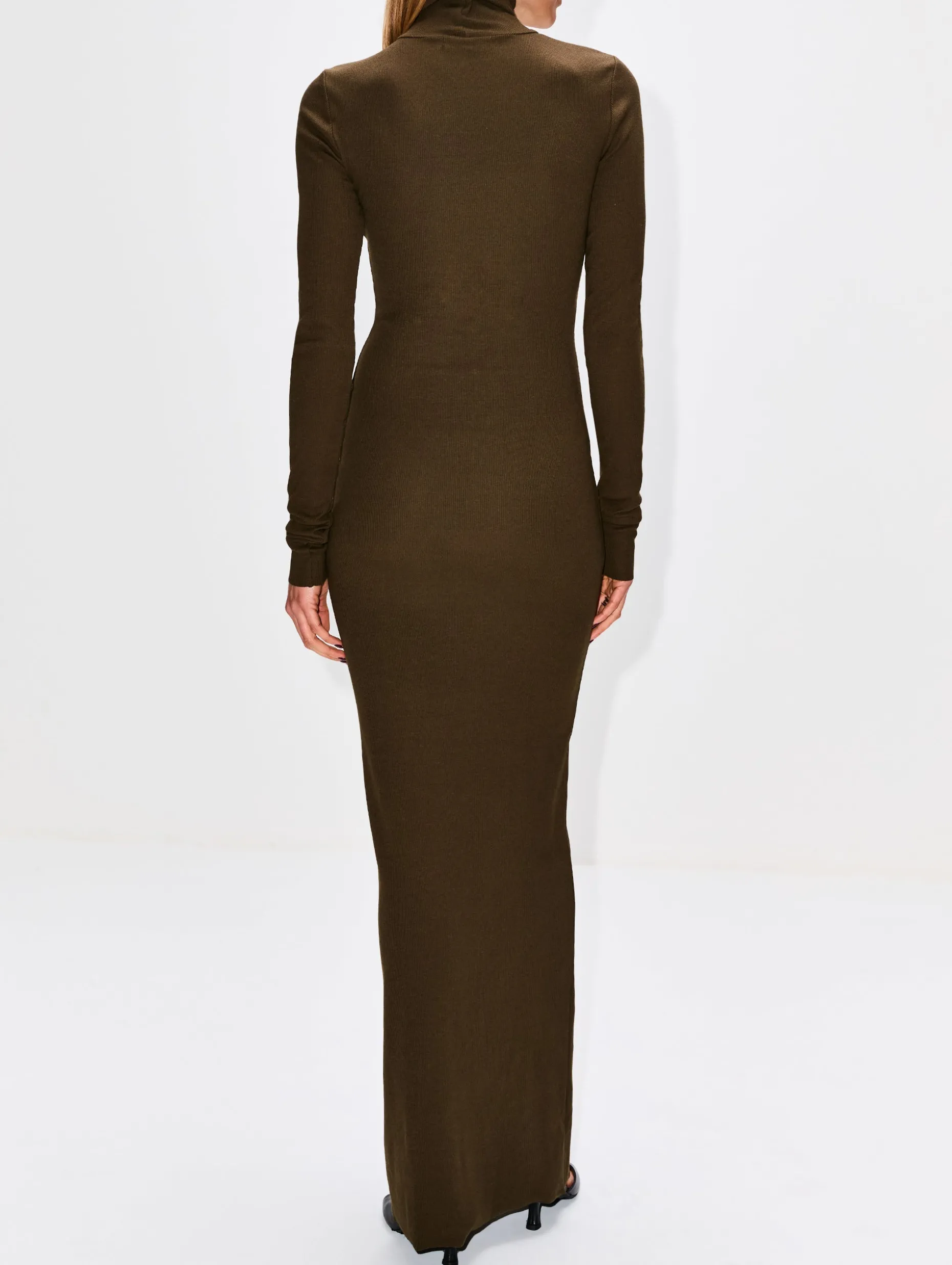 Long Sleeve Turtleneck Maxi Dress