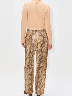 Loose Leather Pant