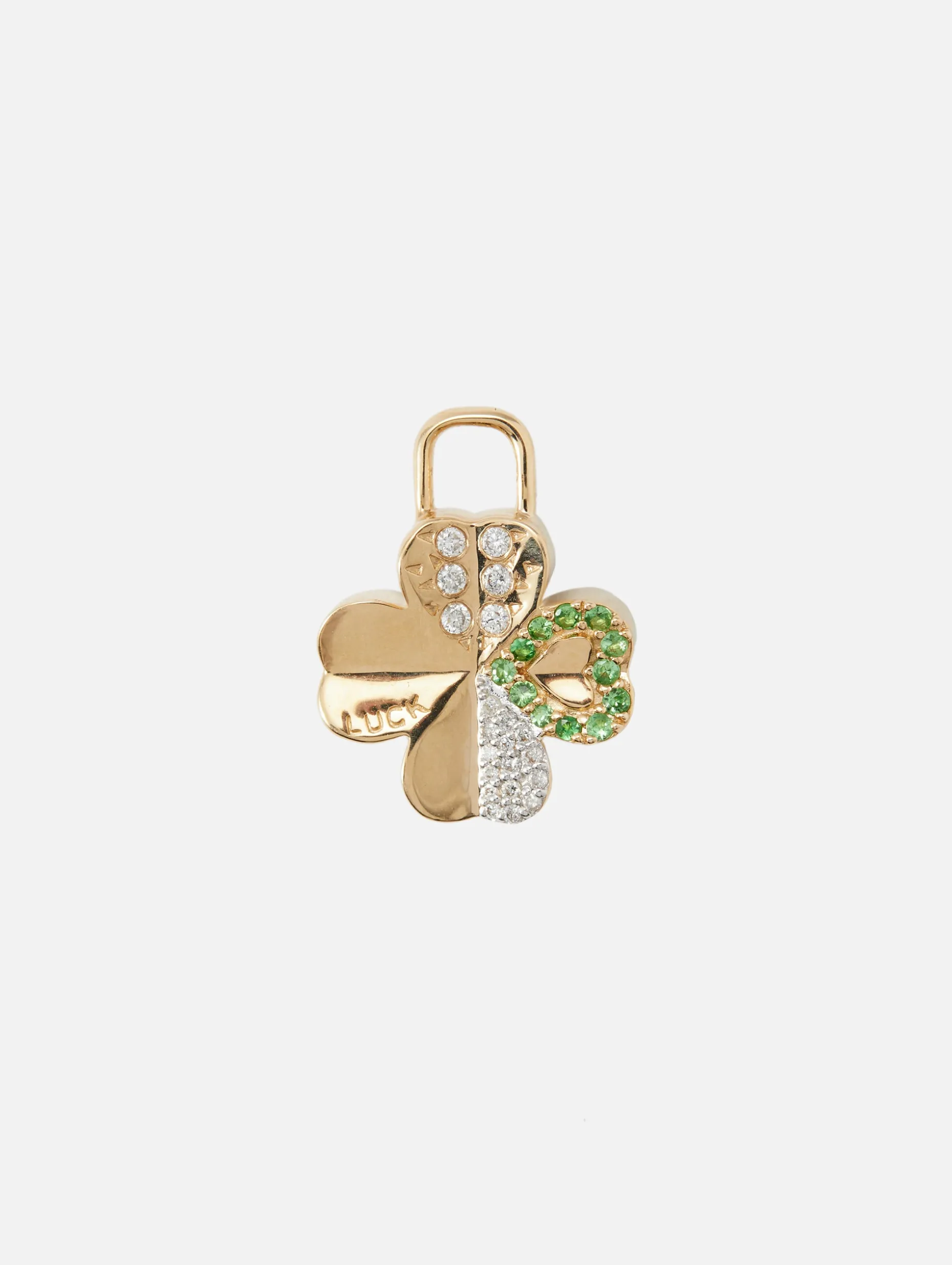 Make A Wish Four Leaf Clover Charm