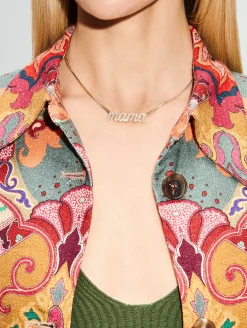 Mama Large La Firma Diamond Necklace