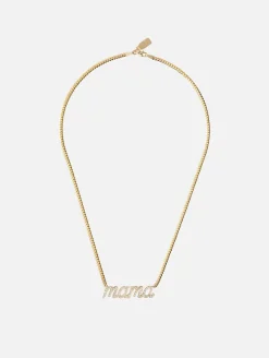 Mama Large La Firma Diamond Necklace