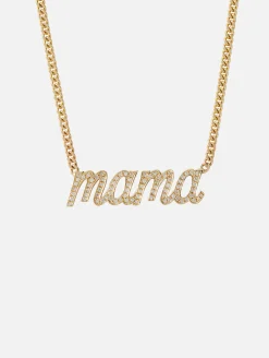 Mama Small La Firma Diamond Necklace