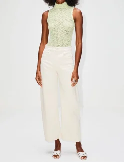 Mesh Mockneck Top