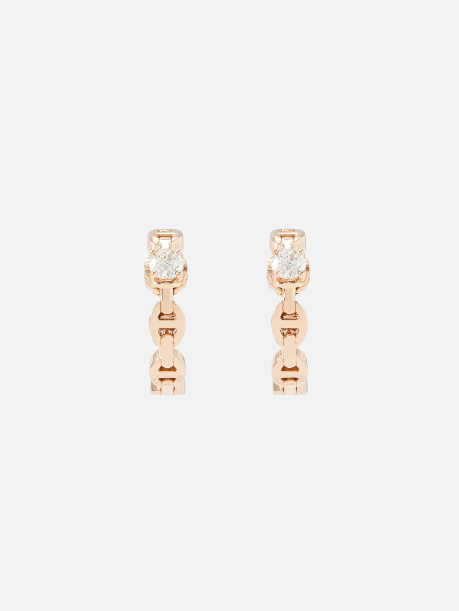 Micro Tri-Link Huggies With Diamonds
