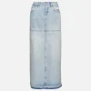 Mid Rise Split Skirt