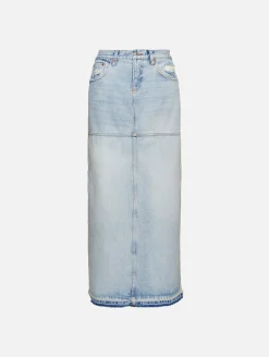 Mid Rise Split Skirt