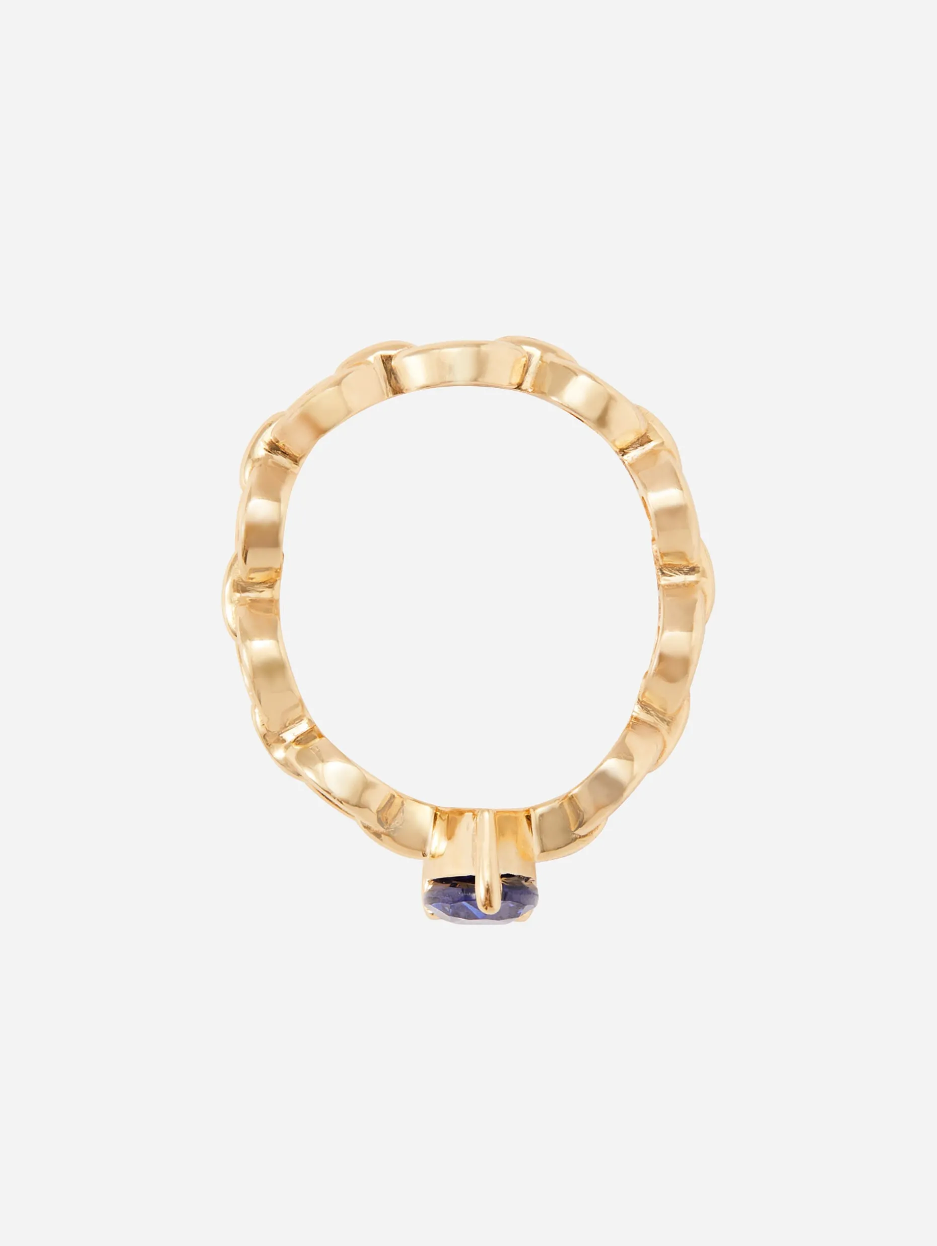 Mini Catena Blue Sapphire Ring