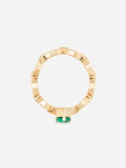 Mini Catena Emerald Ring