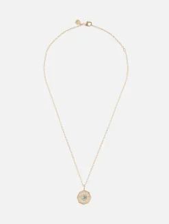 Mini Turquoise Porte Bonheur Necklace
