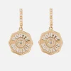 Mini White Topaz Porte Bonheur Earrings