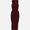 Mock Neck Fitted Dress