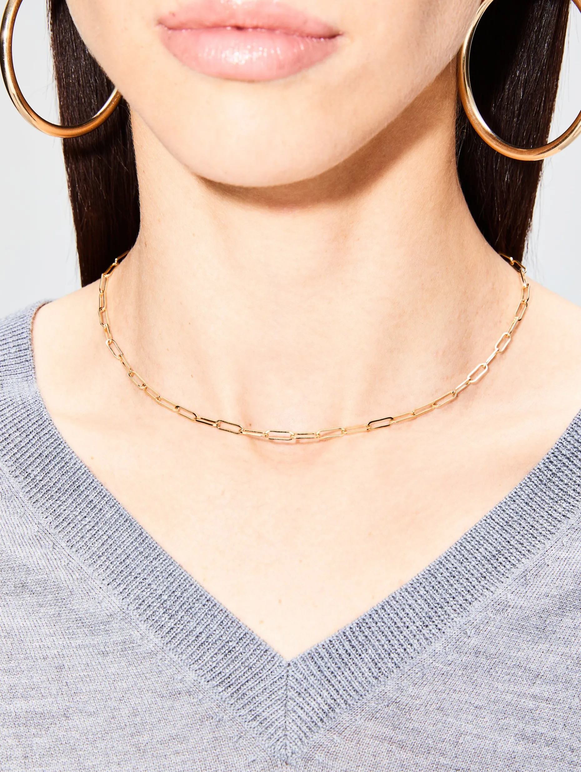 Narrow Paperclip Chain