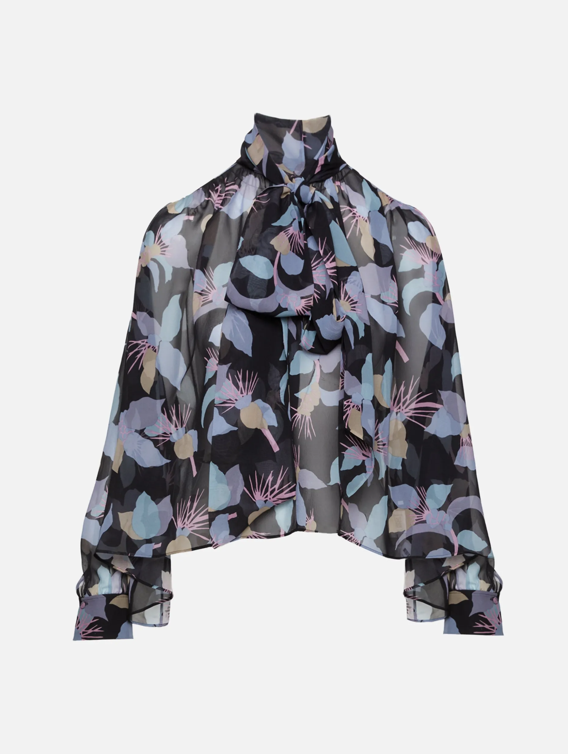 Neck Tie Blouse