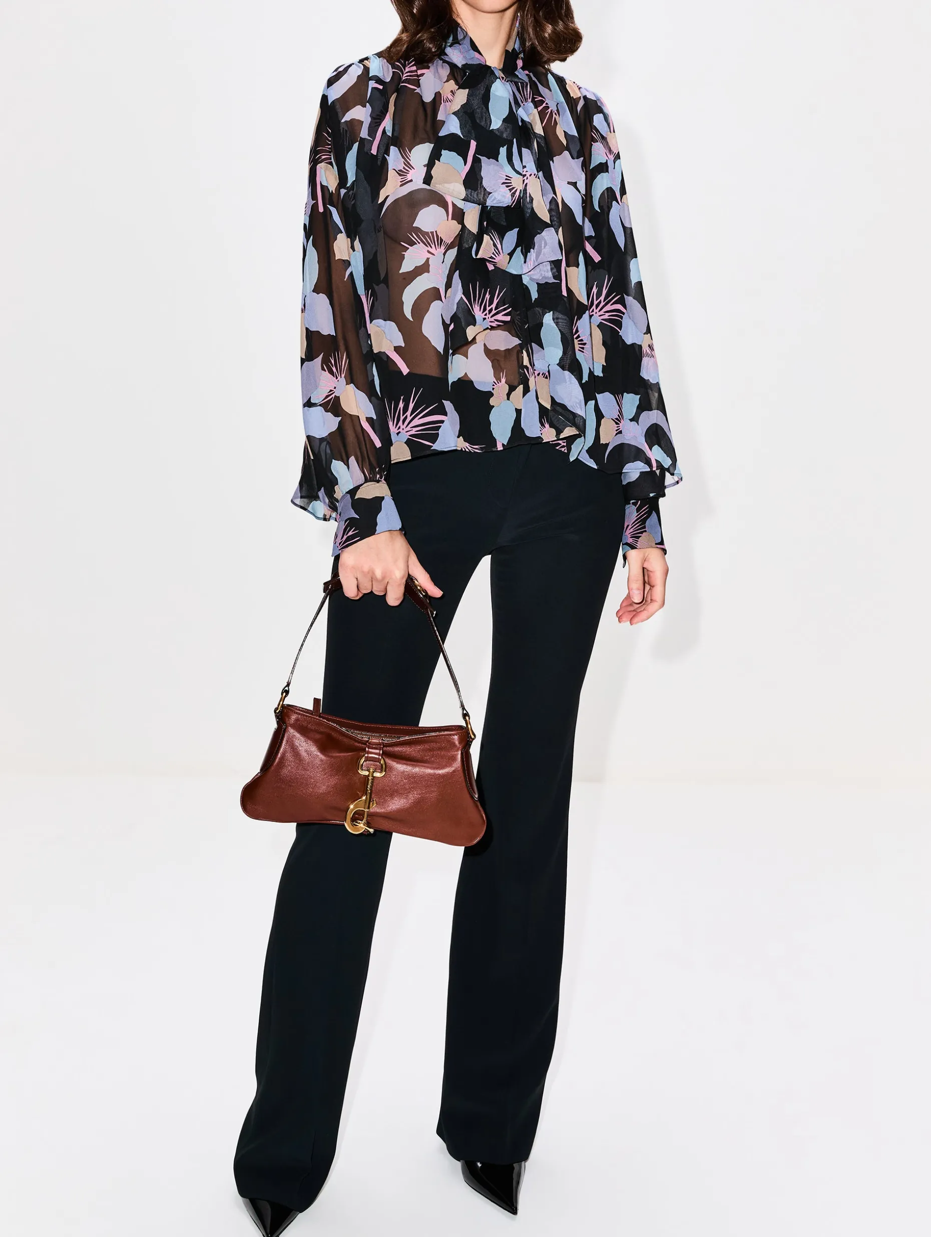 Neck Tie Blouse
