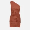 One Shoulder Mini Jersey Dress