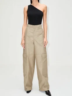One Shoulder Ribbed Top