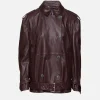 Oversized Leather Biker Jacket