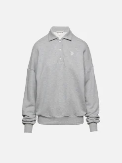 Oversized Polo Sweatshirt