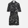 Palm Print Mini Dress