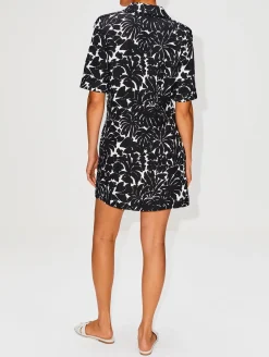 Palm Print Mini Dress
