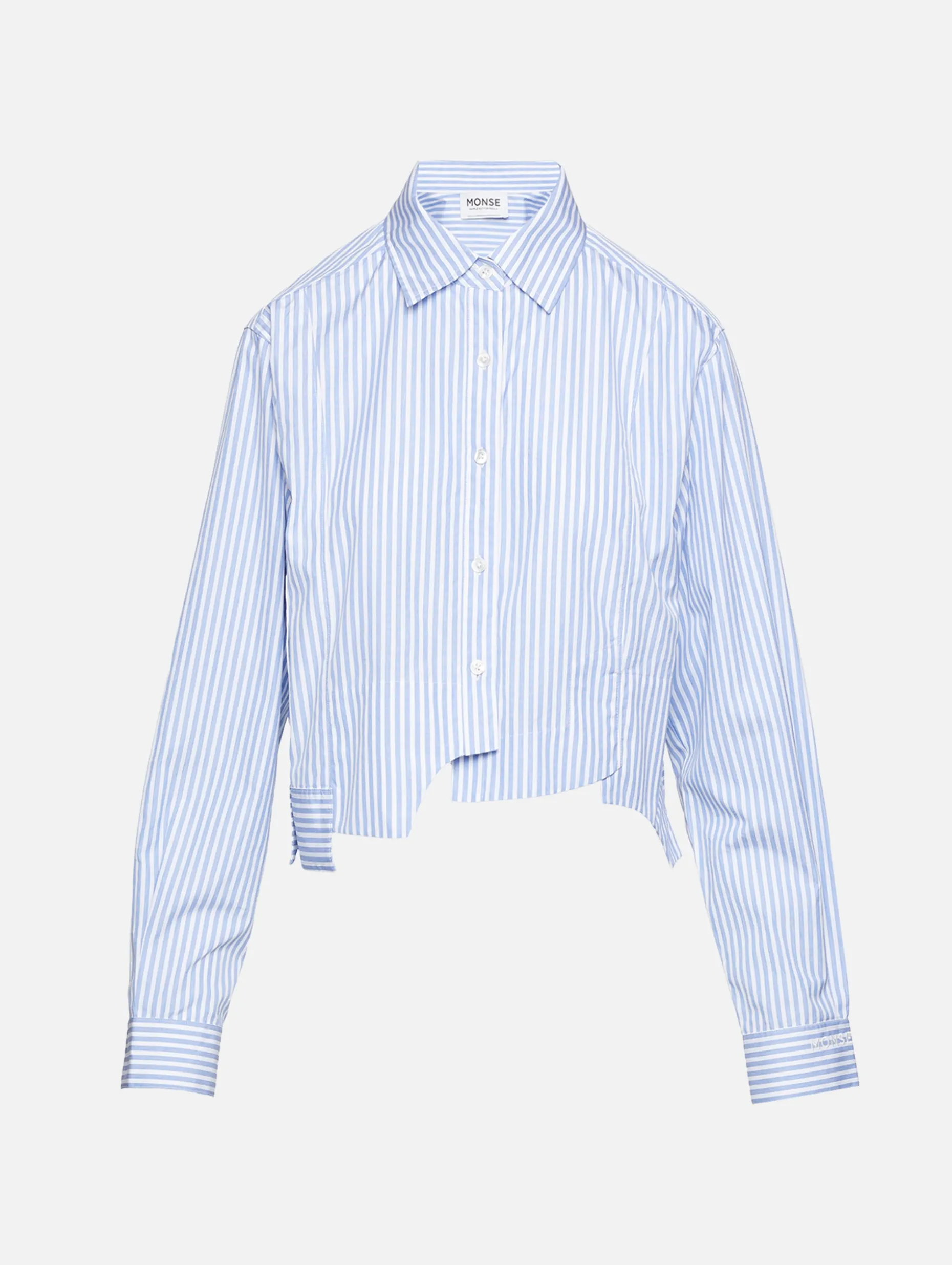 Paneled Crop Shirt