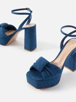 Paradi Denim Platform Sandal