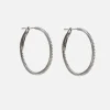 1" Pave Diamond Hoops