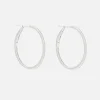 1" Pave Diamond Hoops
