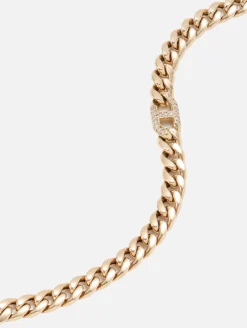 Pave Diamond Mariner Link Large Curb Chain Bracelet