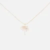 Pave Diamond Palm Tree Necklace
