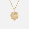 Pave Initial Coin Necklace