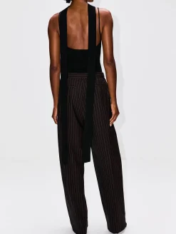 Pinstripe Tapered Pant