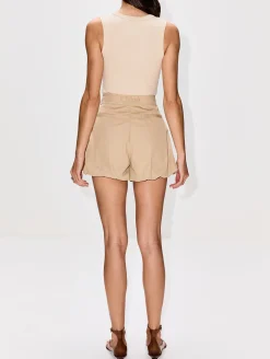 Pleated Mini Short