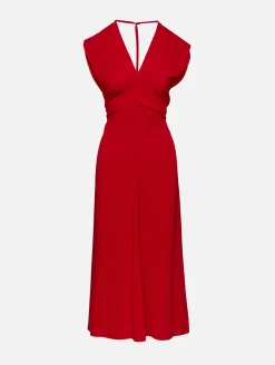 Plunge Drape Dress